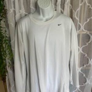 Men’s Xl Nike Drifit White Long Sleeve 0030